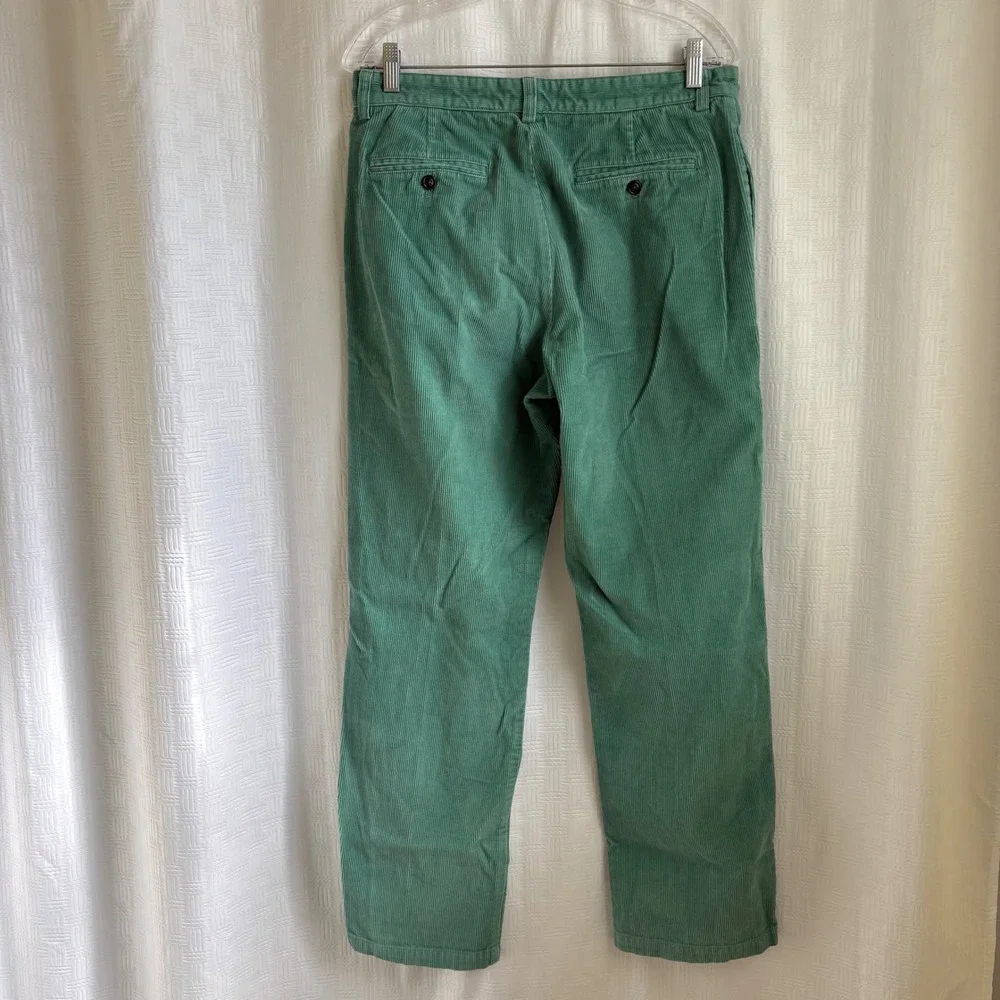 Vineyard‎ Vines Mens Corduroy Pants Green Straight Leg 32x31 Cotton Trousers